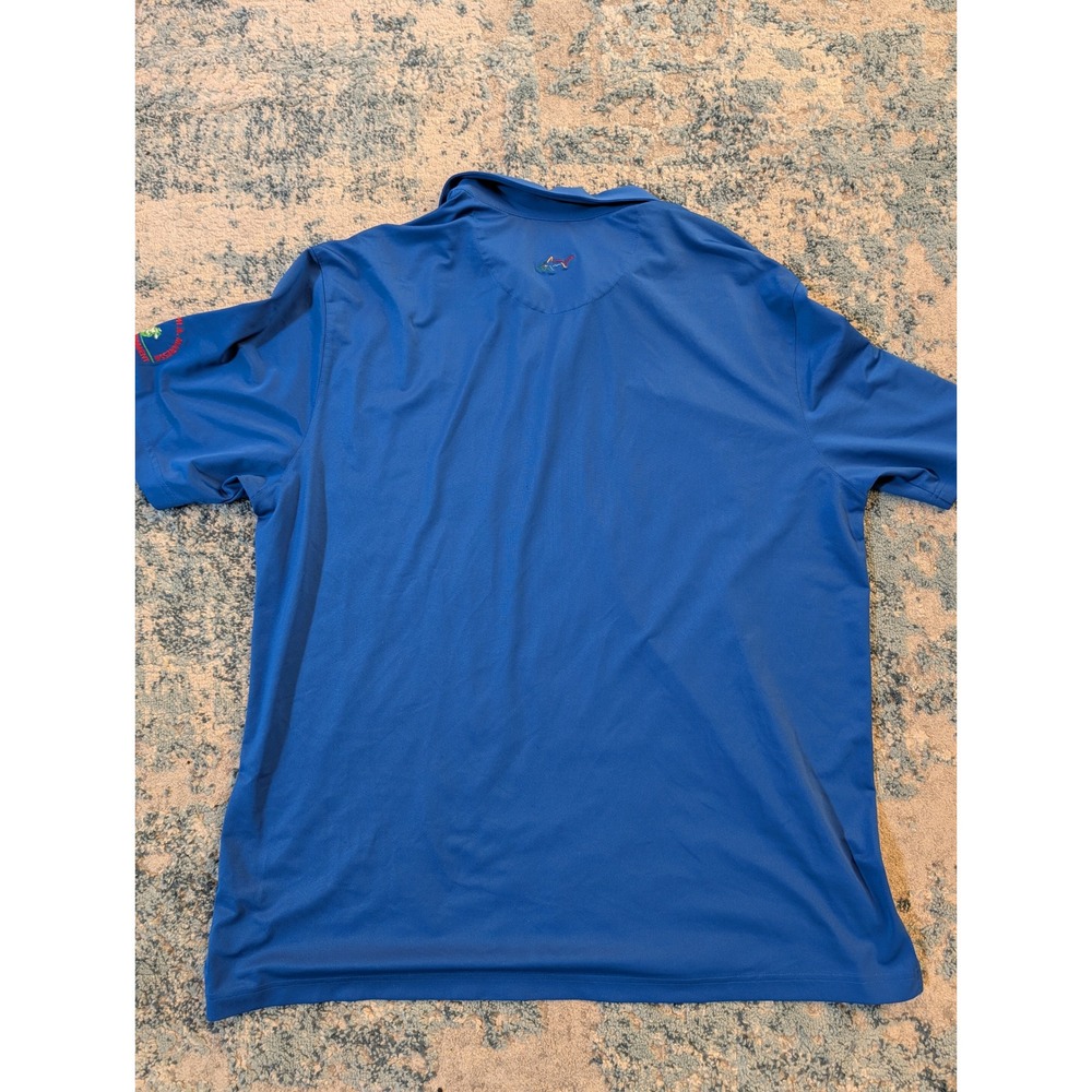 Greg Norman Play Dry Blue Golf Polo Shirt Mens XL Senator Maressa Tournament - Picture 3 of 5